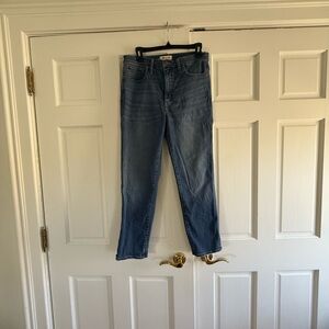 Madewell Stovepipe Blue Denim Jeans